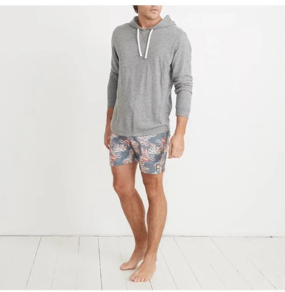 Marine Layer Board Shorts Mens Size 33 Tropical Palm Print Resort Bathing Suit
